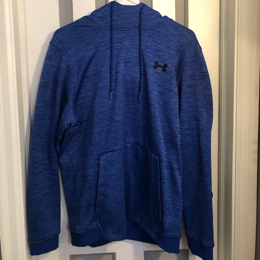 Blue and white under armour hoodie